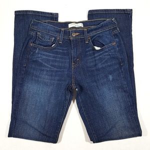 Levi's 505 Straight Leg Jeans Distressed Size 6